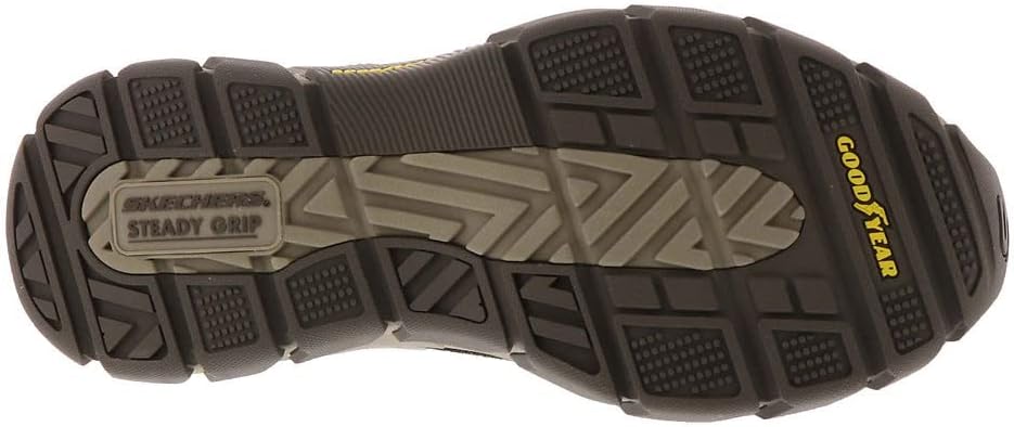 Мужские слипоны Skechers Respected - Loleto с эластичными шнурками и мыском-мокасином, коричневый — фото 4