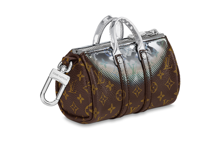 LOUIS VUITTON Небула мини косметичка держатель для ключей и подвеска для сумки металлик — фото 2