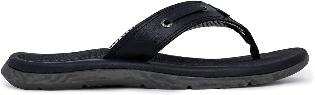 Мужские шлепанцы Nautica, пляжные сандалии, босоножки для лодки, водные тапочки, Black-casted — фото 2