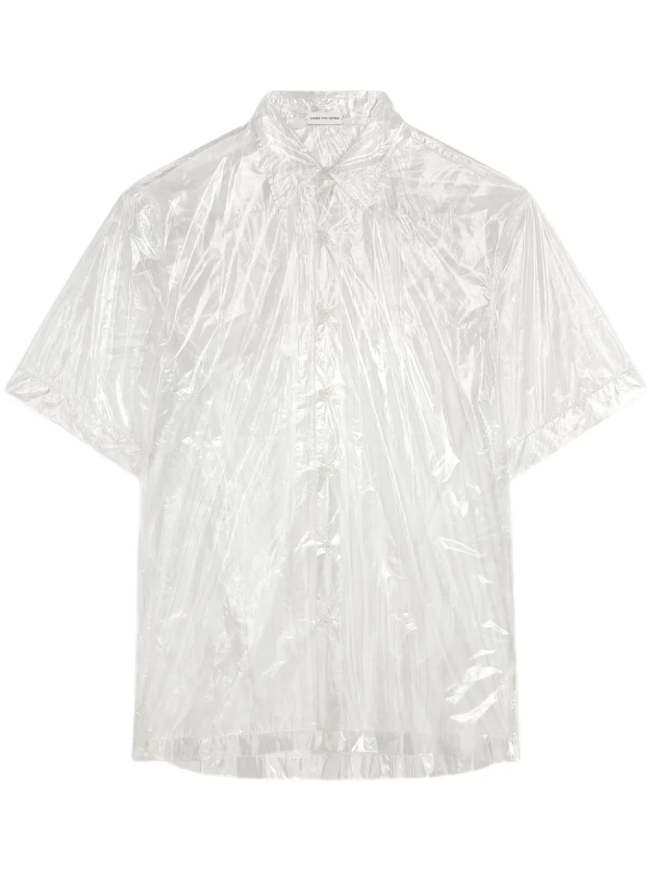 

DRIES VAN NOTEN прозрачная рубашка, белый