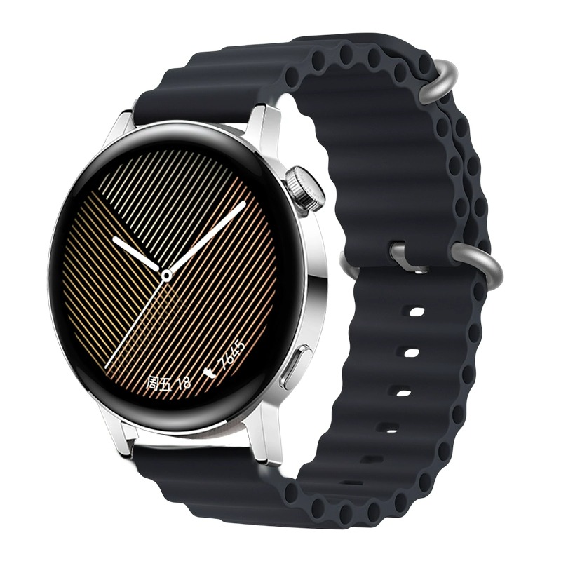

Biaodaige Часы Strap Huawei Compatibility Silicone Material, Midnight