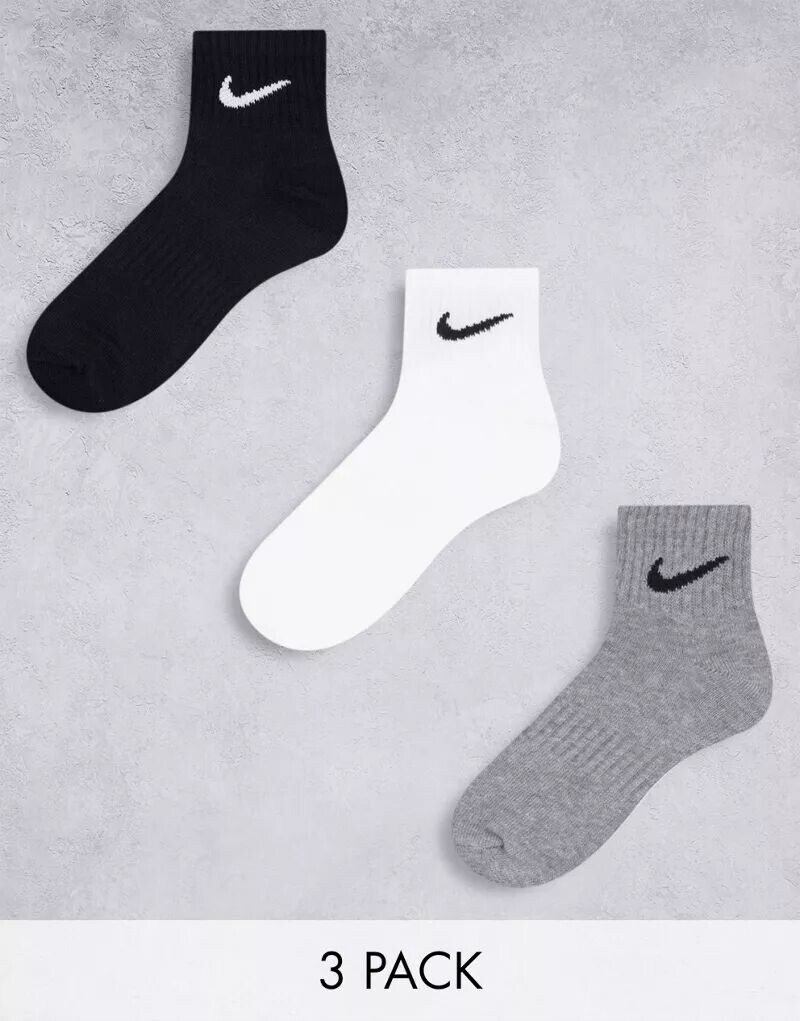 

Набор носков унисекс до щиколотки Nike, 3 шт