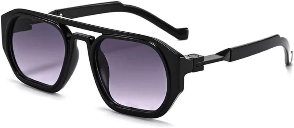 

Солнцезащитные очки для мужчин и женщин - защита UV400 - линзы с двойной перемычкой и градиентным покрытием для занятий спортом на открытом воздухе и вождения DSVIGF, Black Grey