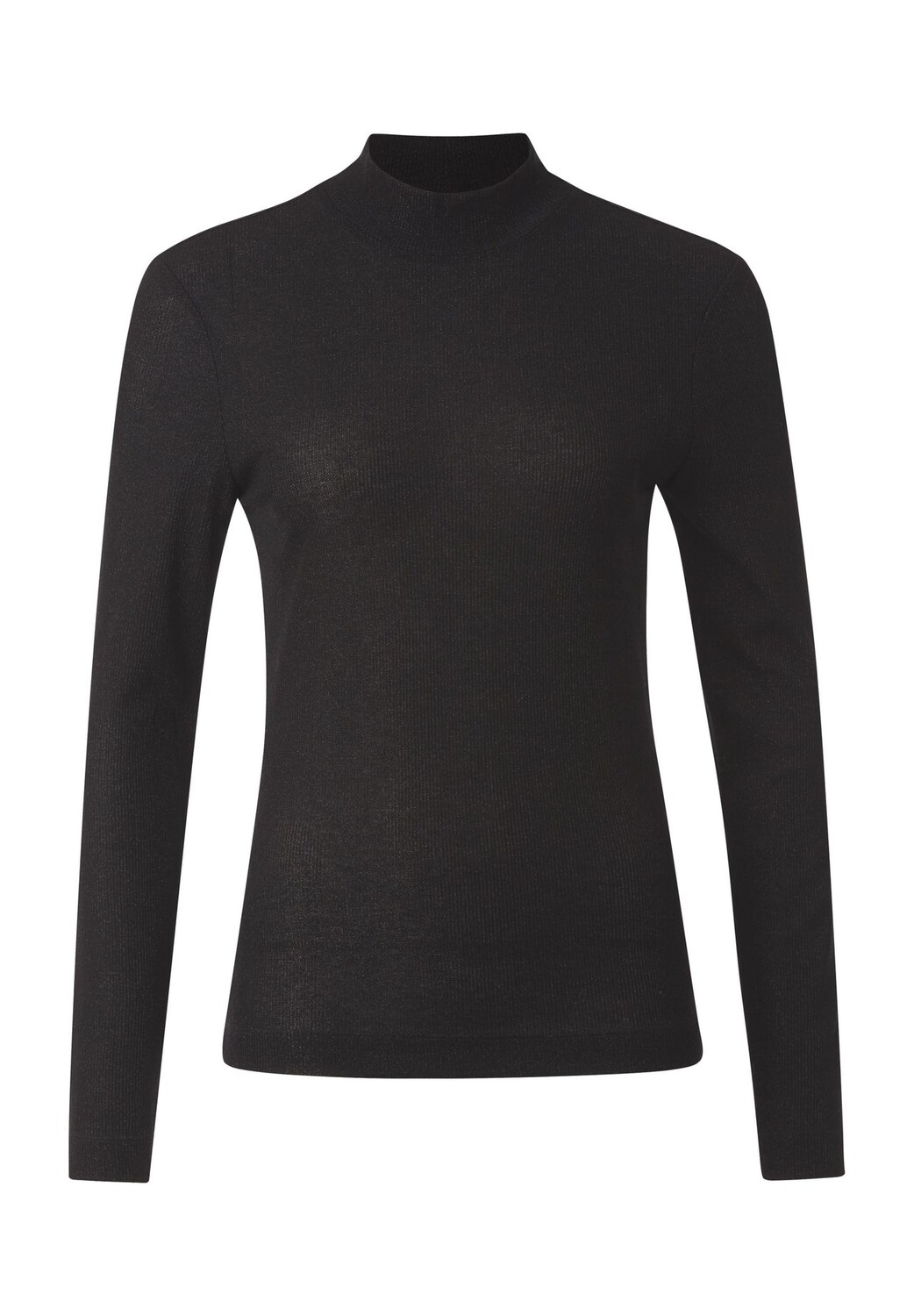 

Рубашка с длинными рукавами, воротником-стойкой, однотонная, женская rich&royal, черный