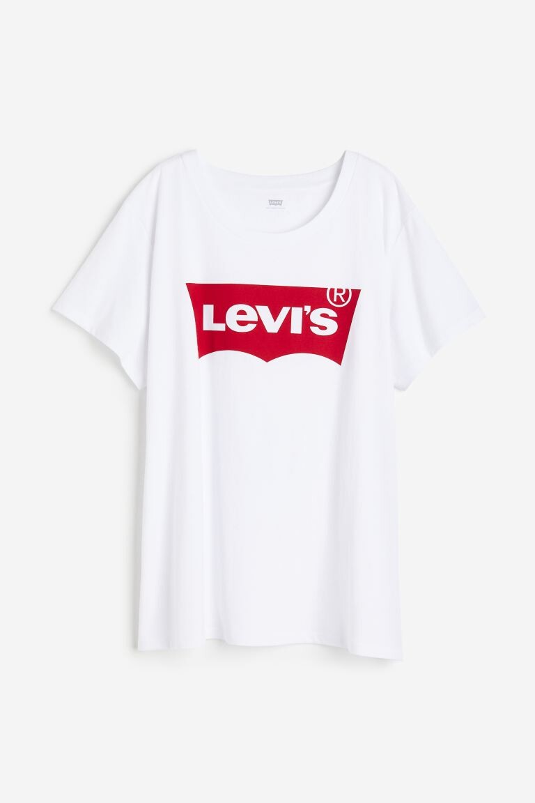 

Идеальная футболка с логотипом (большие размеры) Levi'S, белый