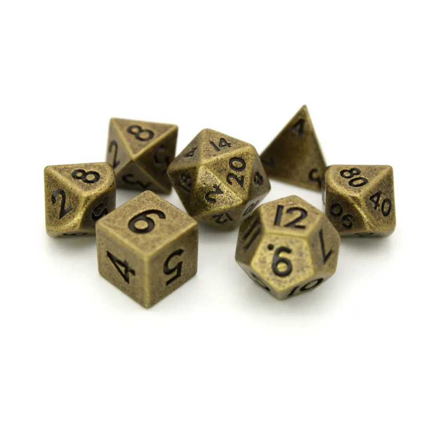 

Поли набор арахисов (7), Wood and Metal Dice (Dice Envy)