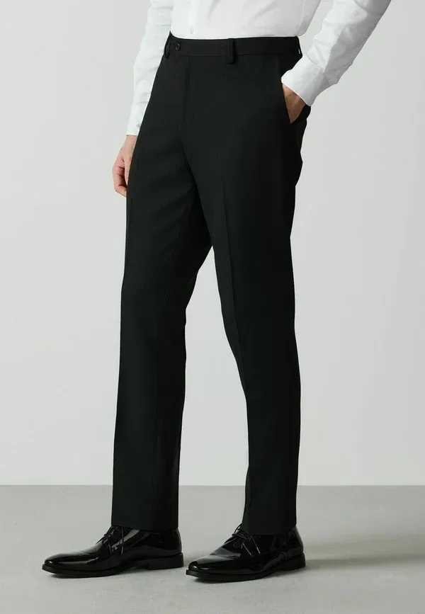 Классические брюки Next, Slim fit textured suit trousers, черный
