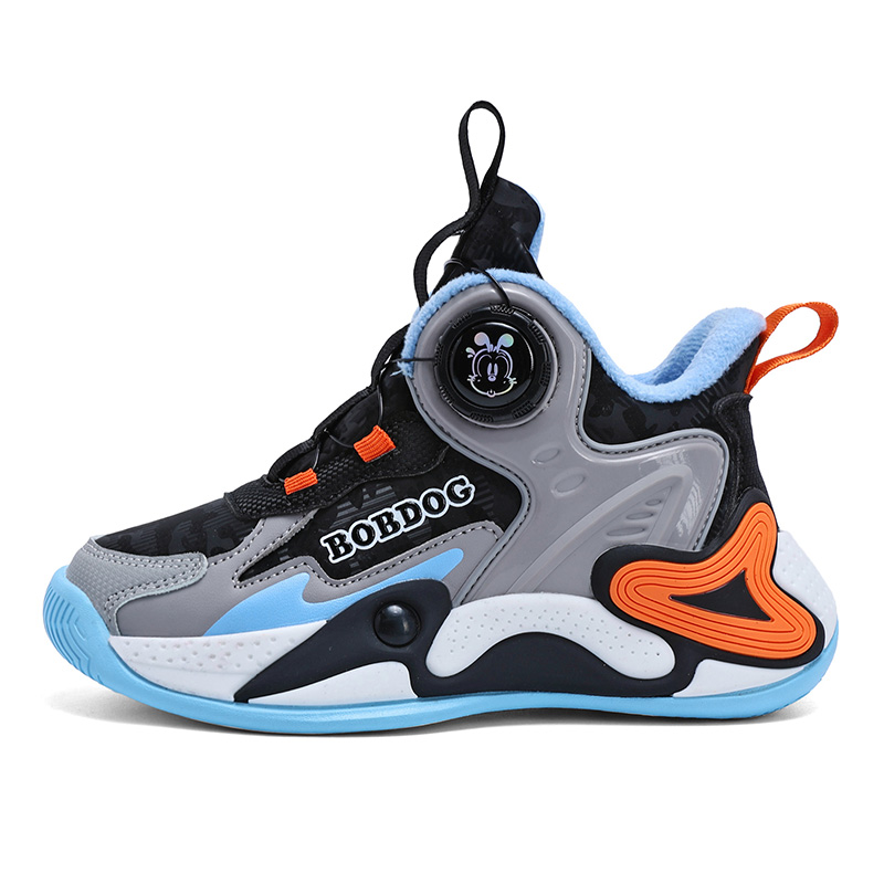 

Теплая детская обувь для повседневной жизни BOBDOG, серый/оранжевый