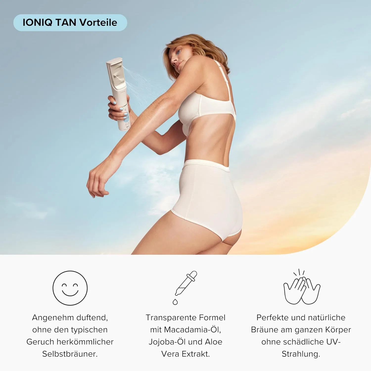 Картридж-автозагар «TAN Medium Self Tan» для распылителя IONIQ ONE Ioniq Skincare, Tan Medium — фото 3
