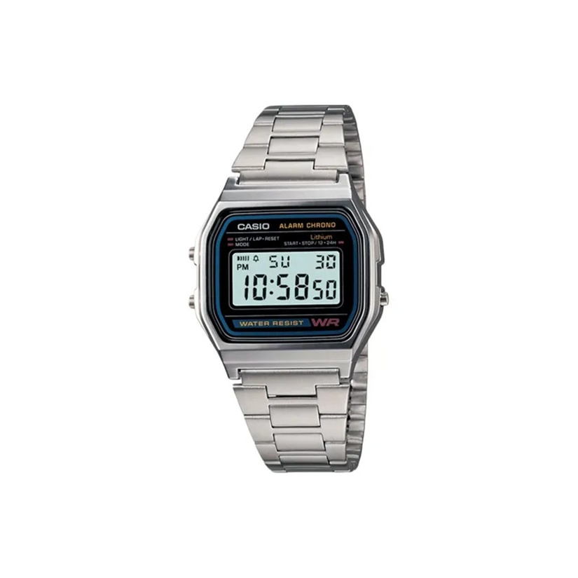 

CASIO Часы Quartz Movement Stainless Steel Strap Unisex Silver Dial, Silver[Upgraded]