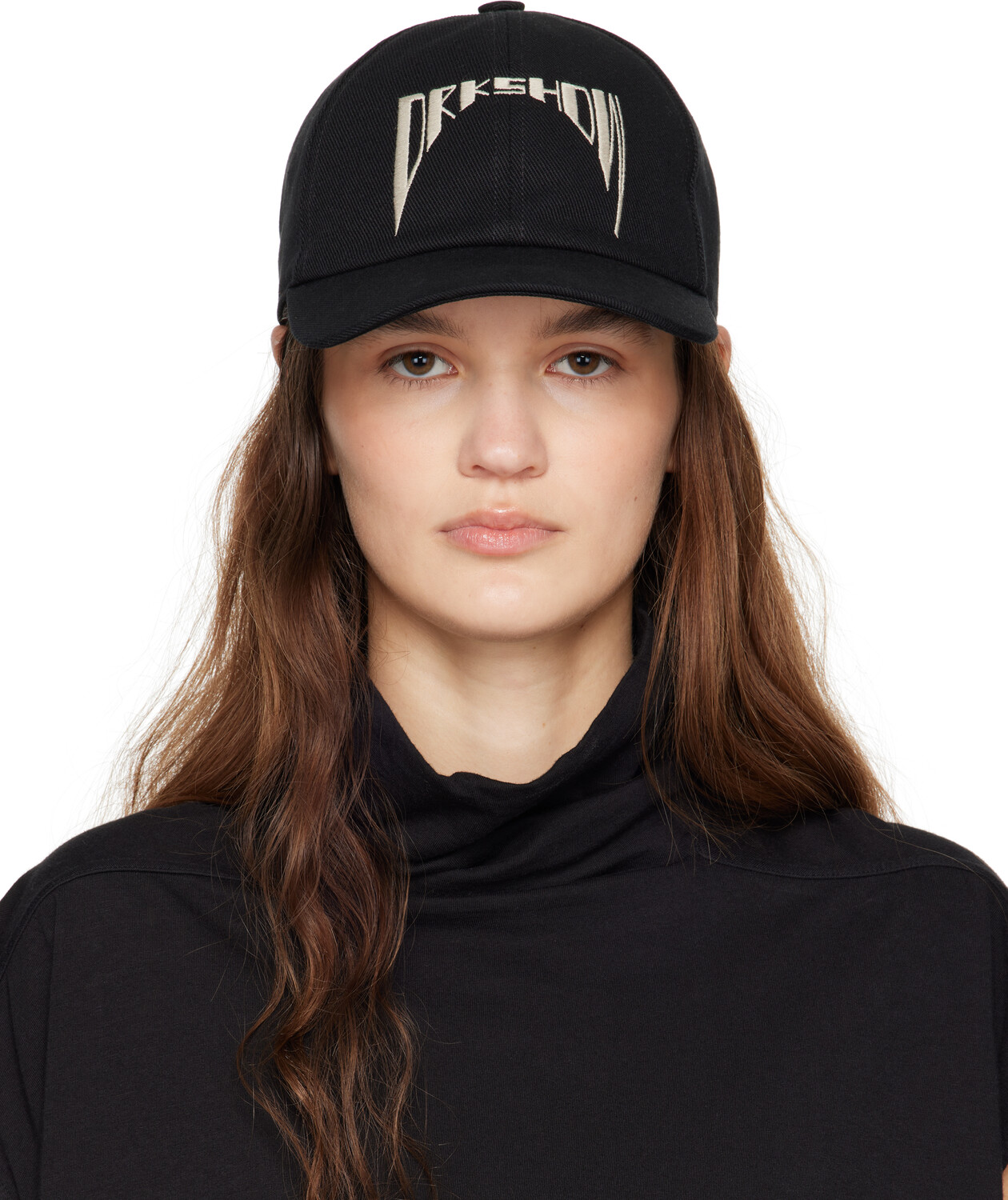 

Бейсболка из черного денима с эффектом потертости Rick Owens DRKSHDW