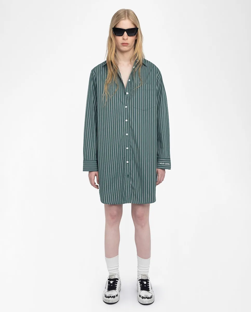 

Длинный рубашечный платье Rorning Zadig & Voltaire, зеленый