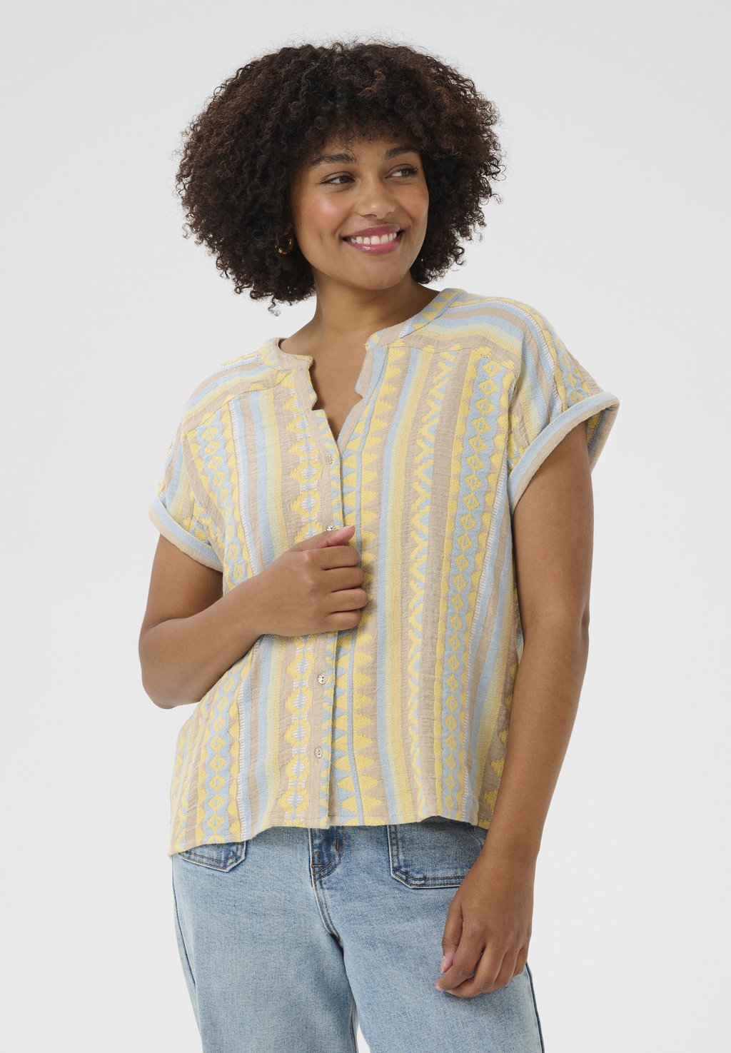 

Блуза Cream, светло-желтый