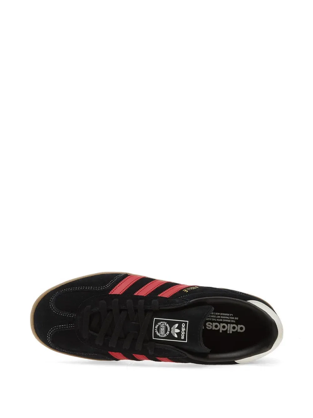 Кожаные кроссовки Gazelle Adidas, черный — фото 4