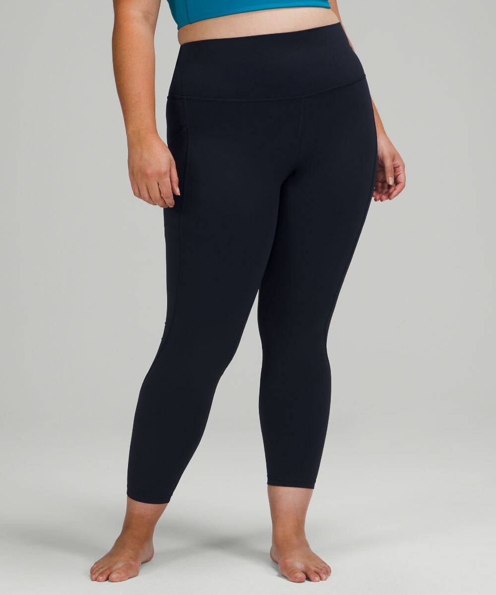 

Леггинсы Align с высокой посадкой и карманами Lululemon, нави