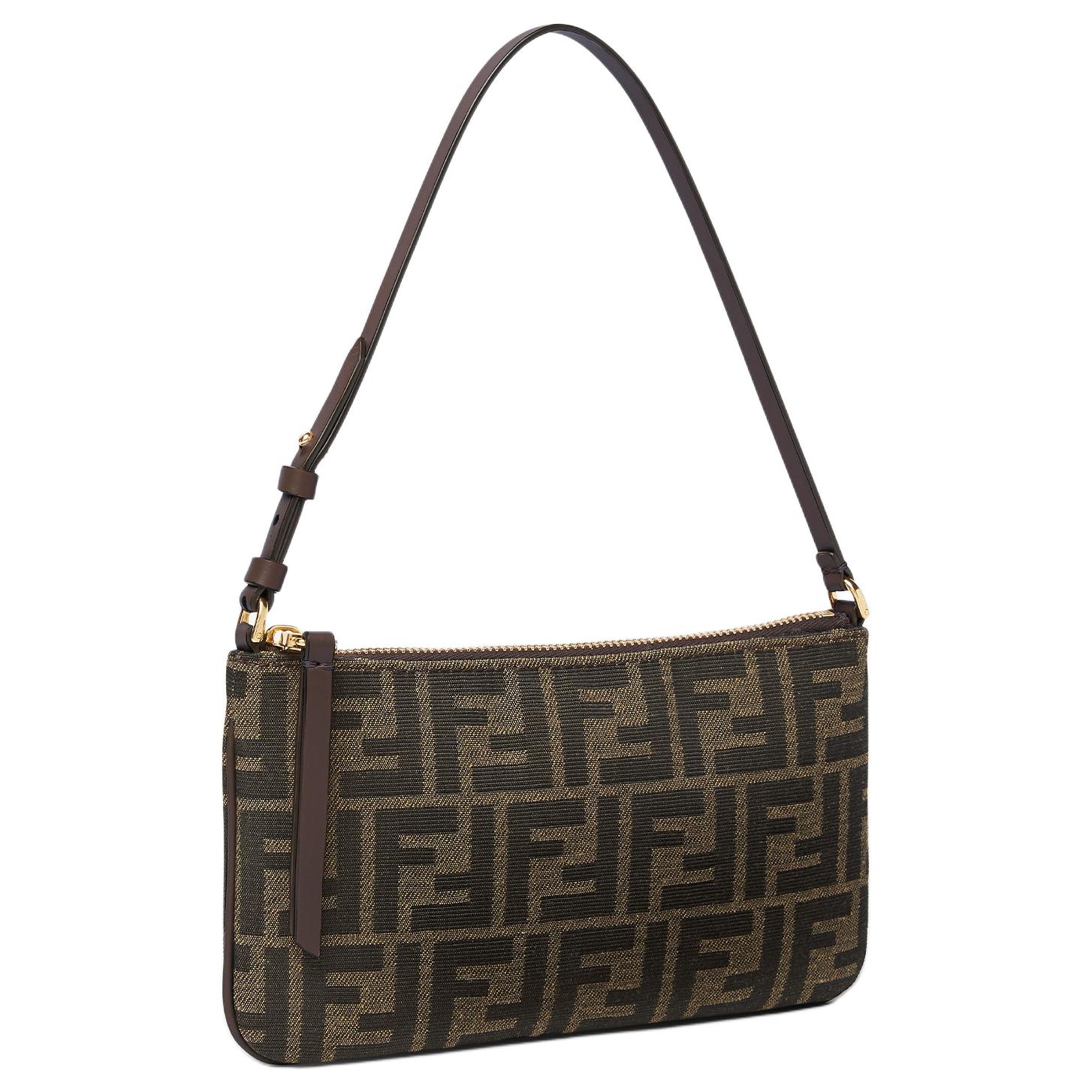 FENDI Клатч Baguette Fabric Women's Tobacco Brown — фото 2