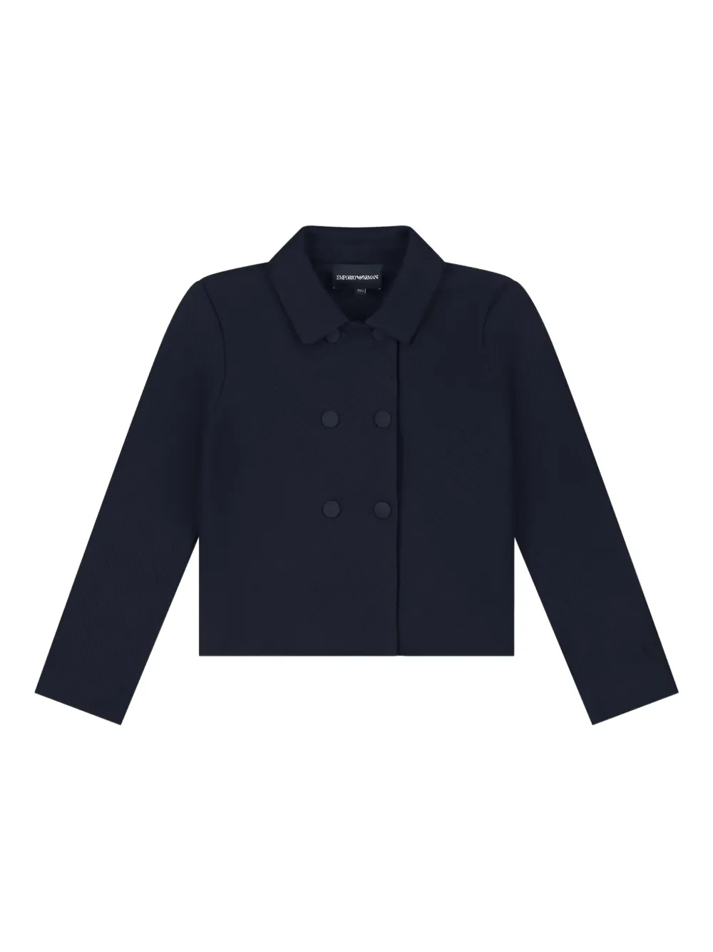 

Двубортный пиджак Emporio Armani Kids, синий