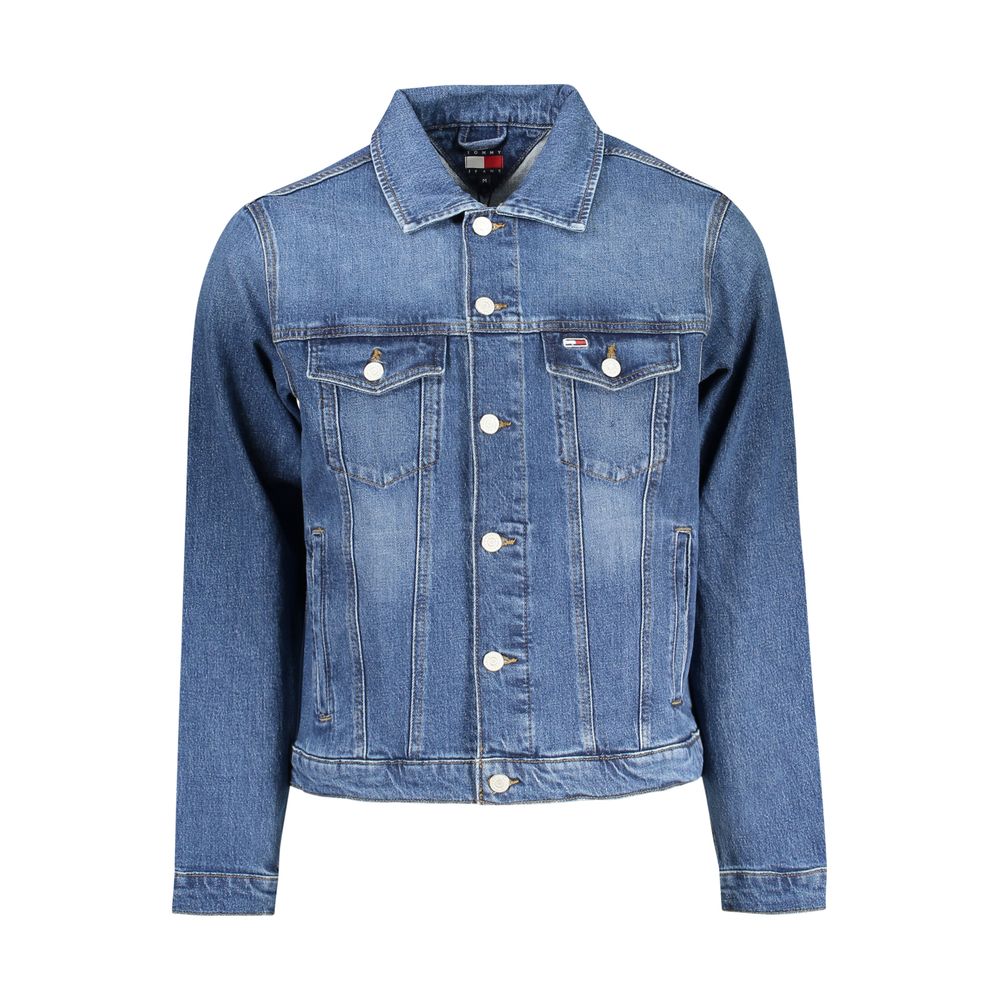

Синяя хлопковая мужская куртка Tommy Hilfiger