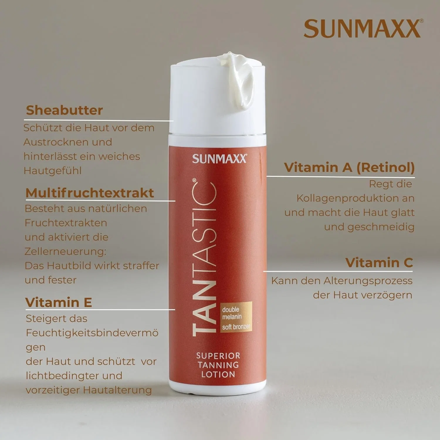 Лосьон для загара SUNMAXX TANTASTIC Superior 200 мл Sunmaxx — фото 3