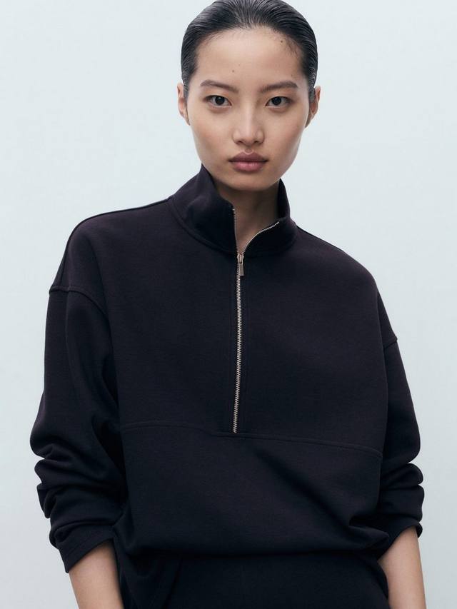 

Пикол водолазка с молнией Mango, Navy