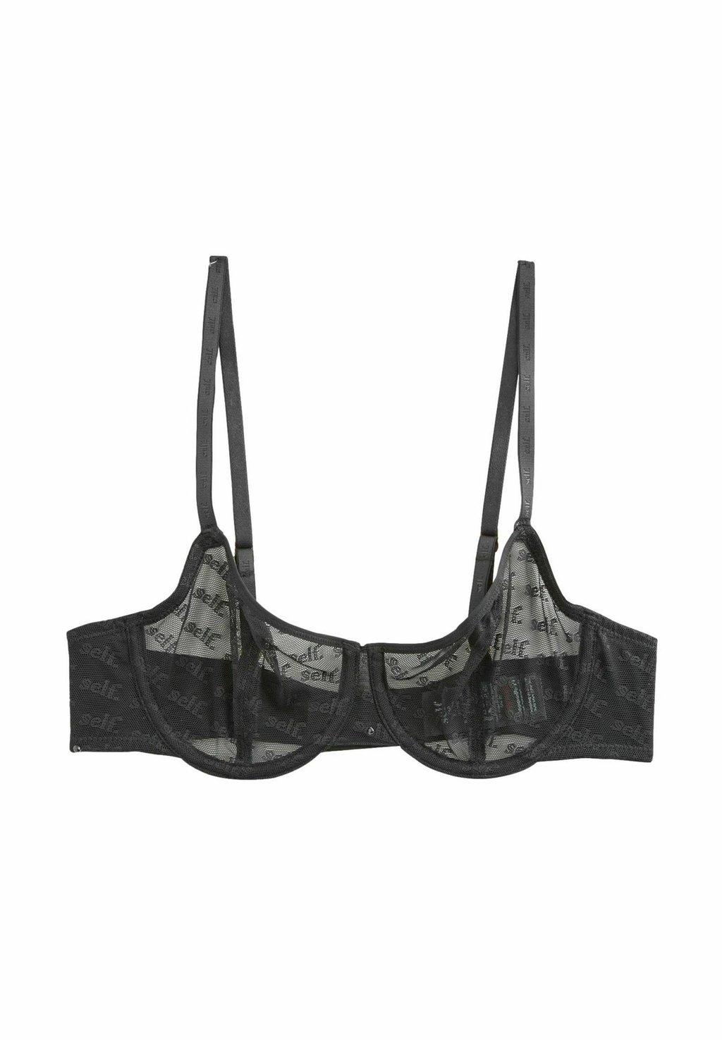 

Бюстгальтер балконет FIT - ALL OVER LOGO Self., черный
