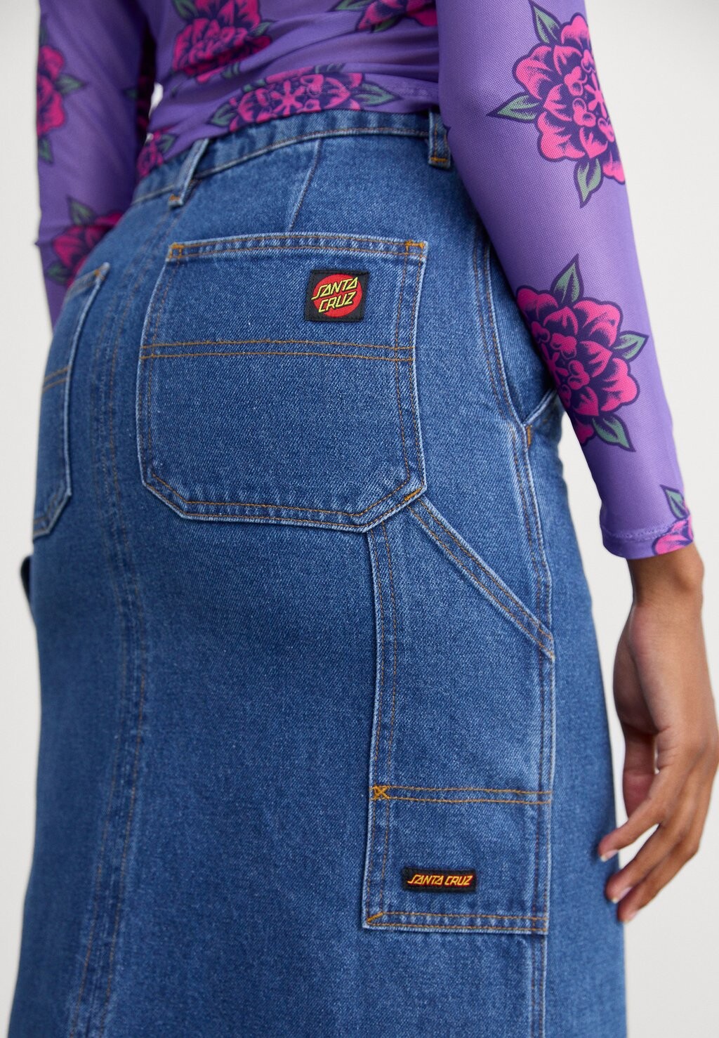 

Джинсовая юбка CLASSIC CARPENTER SKIRT Santa Cruz, синий деним