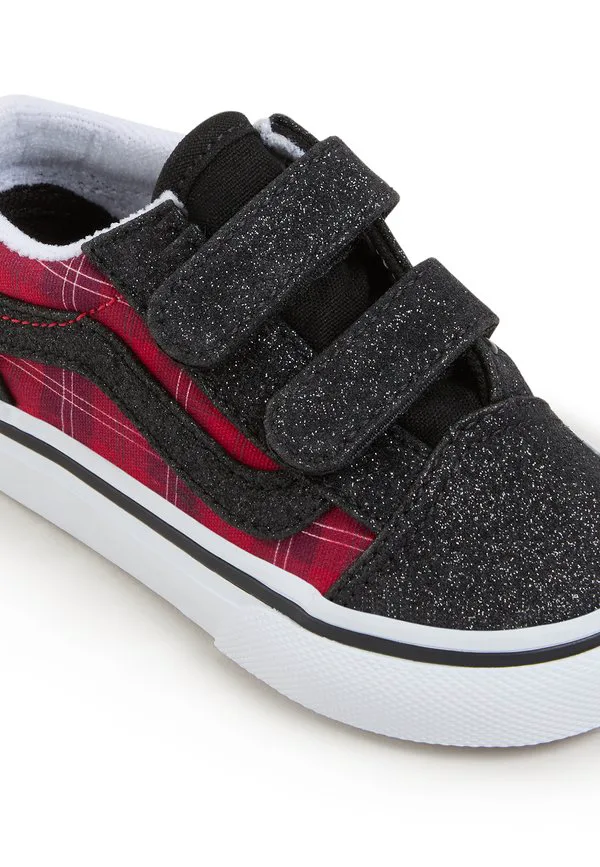 Детские туфли в стиле олдскул унисекс Vans, Dark Red — фото 4