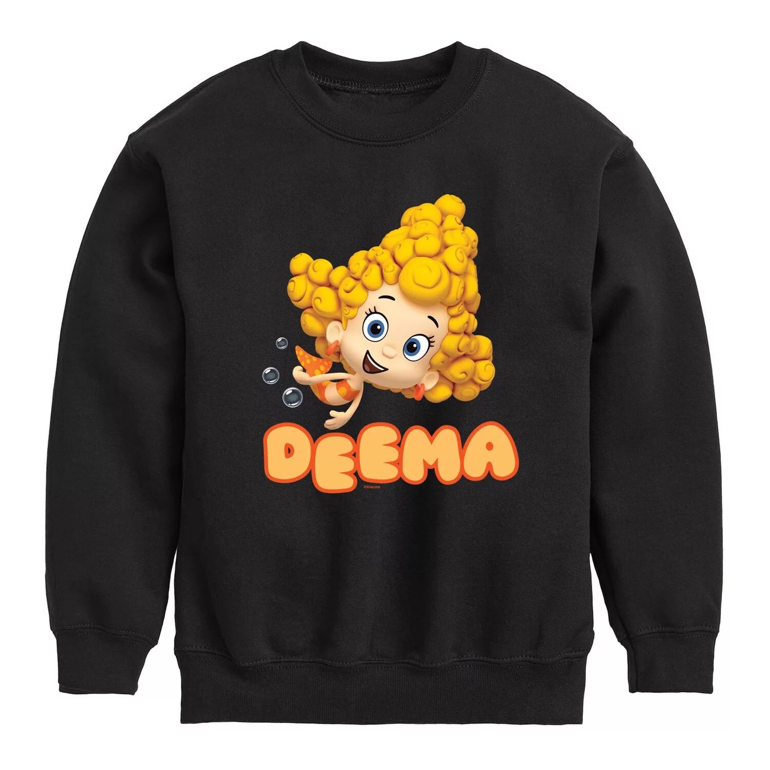 

Флисовая толстовка с рисунком Bubble Guppies Deema для мальчиков 8–20 лет Licensed Character, черный