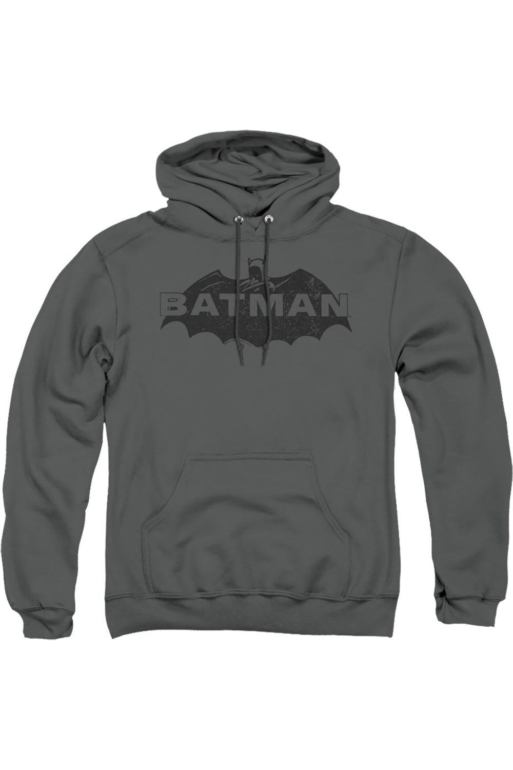 

Толстовка с капюшоном Batman Newsprint Logo для взрослых Gildan, цвет charcoal