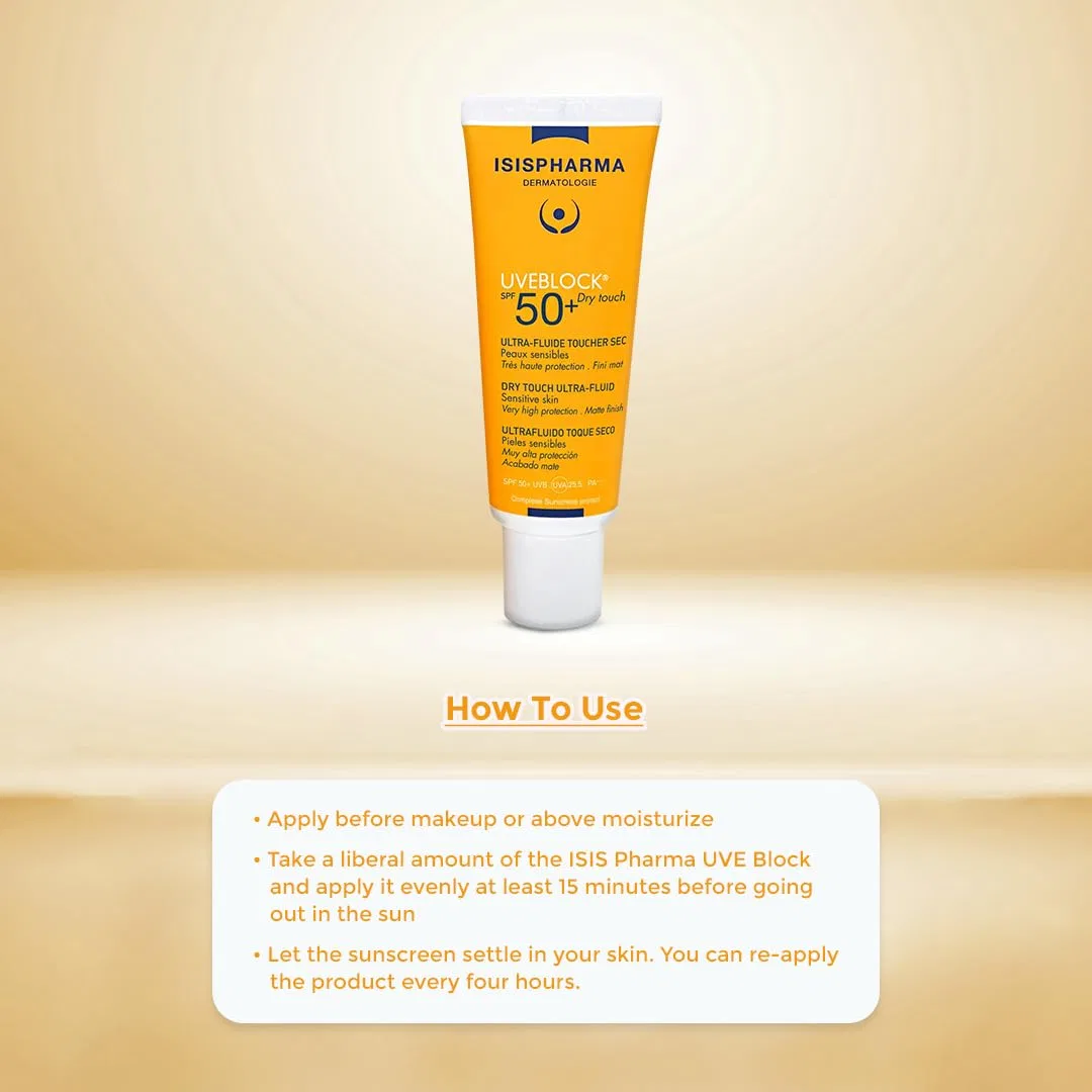 Ультралегкий солнцезащитный флюид «Uveblock SPF 50+ Dry Touch» от ISISPHARMA, 40 мл Isispharma — фото 3