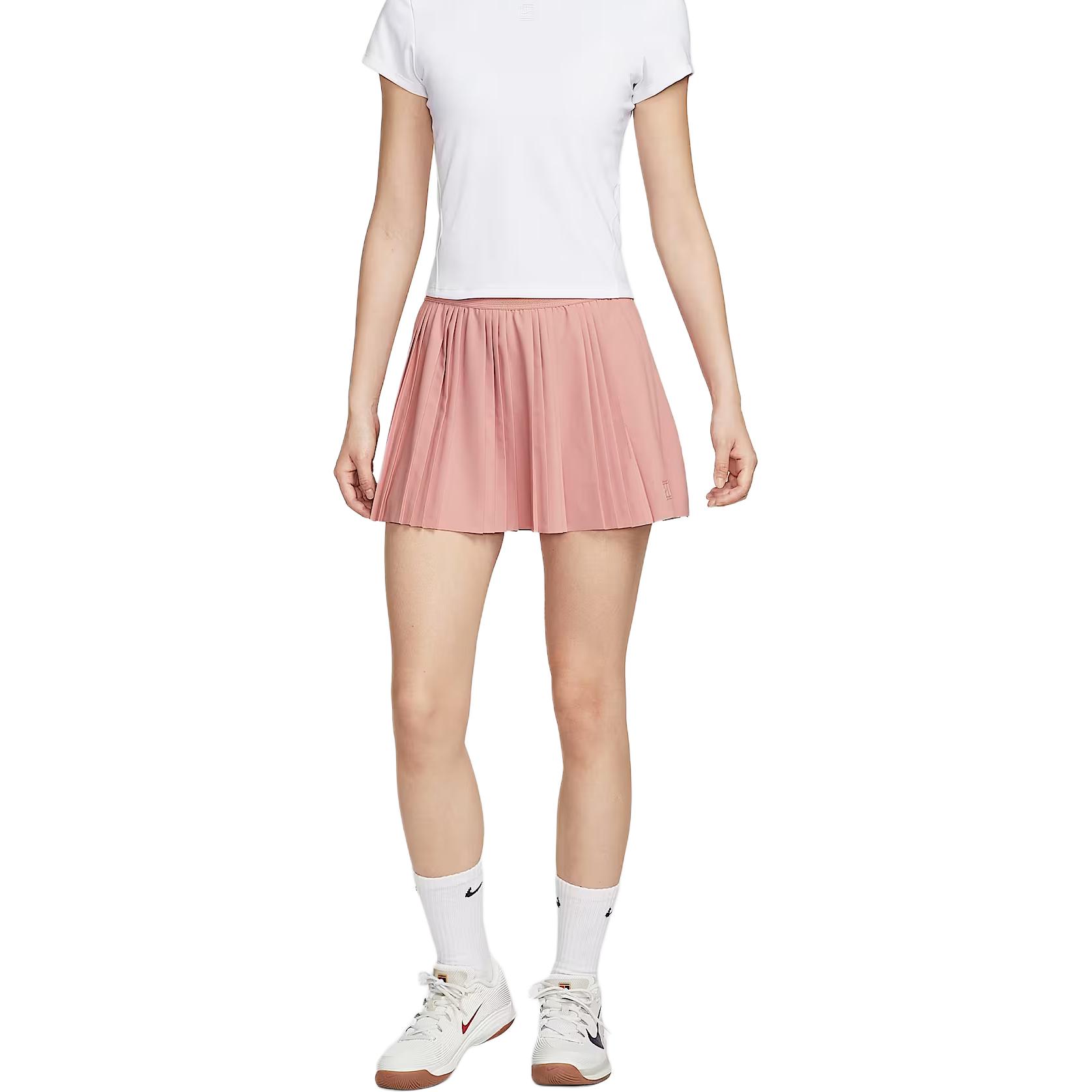 Женская теннисная юбка с плиссировкой Dri FIT Nike, красный — фото 3