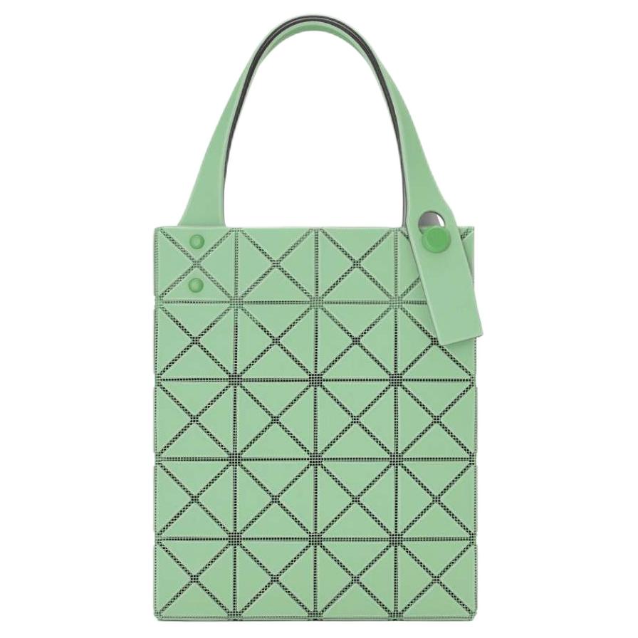 

ISSEY MIYAKE Миниатюрная женская сумка из ПВХ призма светло-зеленого цвета