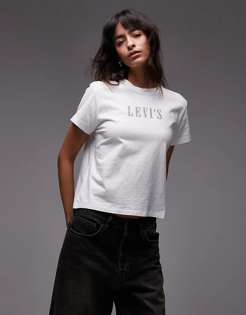 

Классическая футболка с логотипом Levi's белого цвета