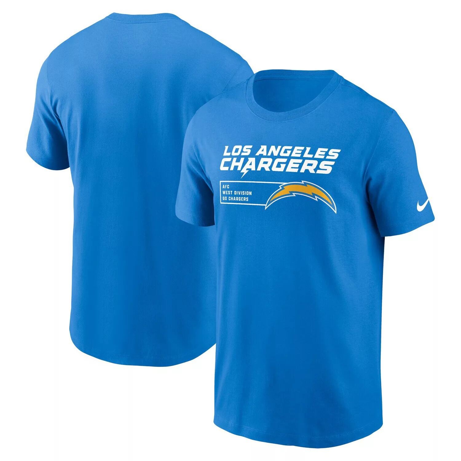 

Мужская футболка синего цвета Los Angeles Chargers Division Essential Nike, Синий, Мужская футболка синего цвета Los Angeles Chargers Division Essential Nike