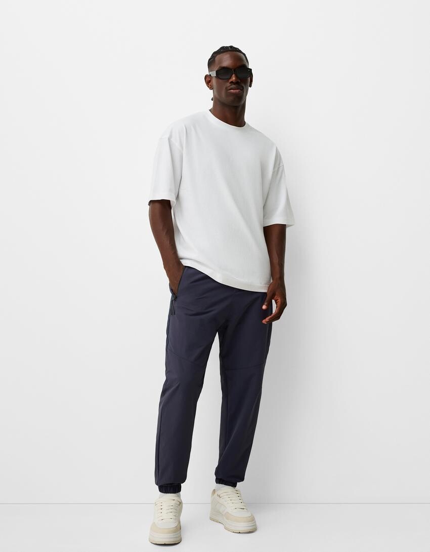 

Технические спортивные брюки Bershka, синий