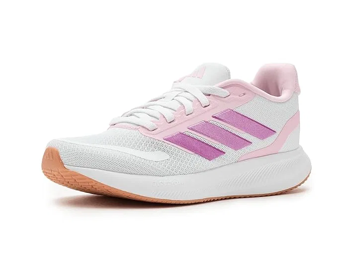 Кроссовки беговые Run Falcon 5 Adidas Kids, White/Clear Pink/Gum