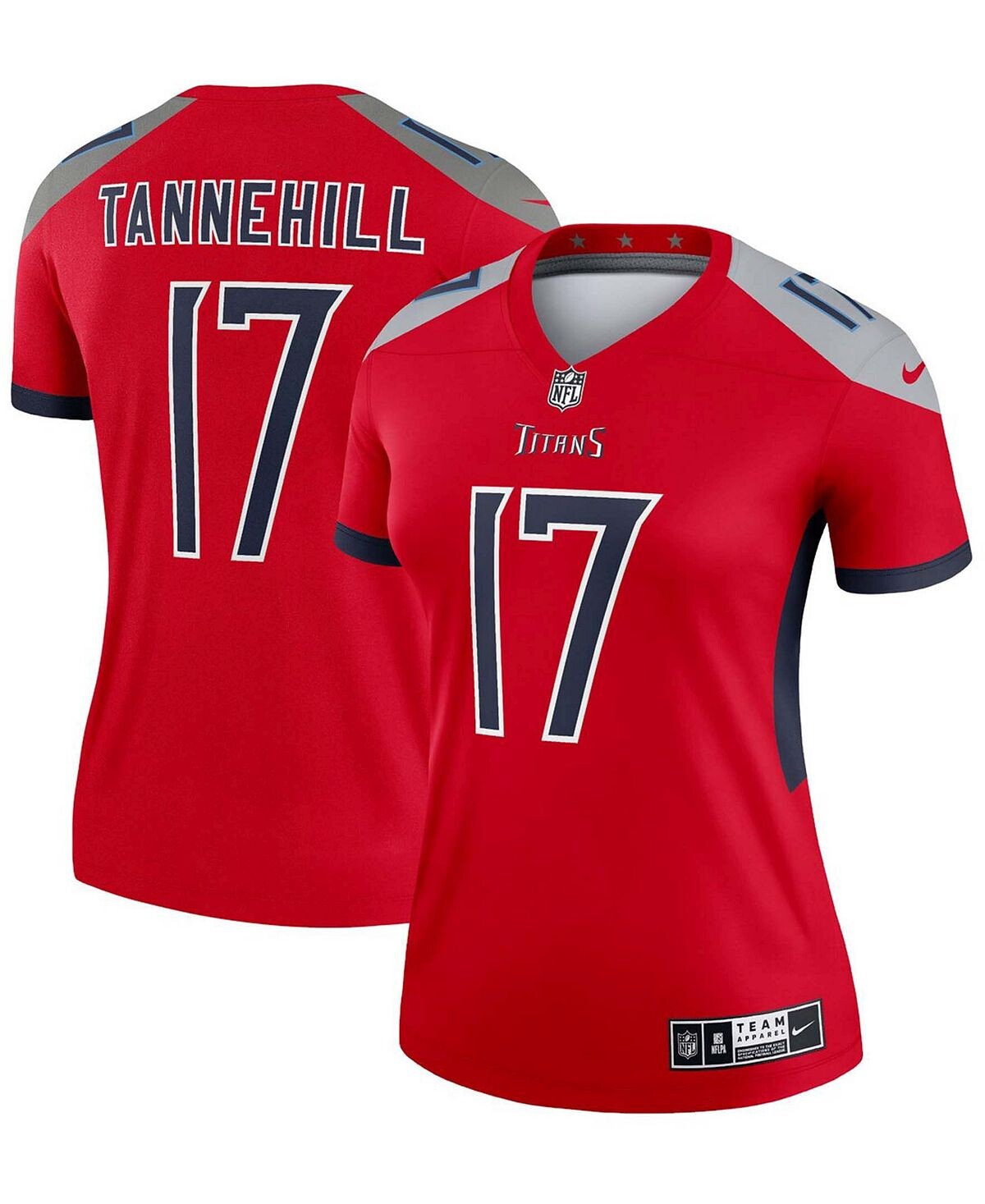 

Женская красная майка Ryan Tannehill Tennessee Titans Inverted Legend Nike, красный