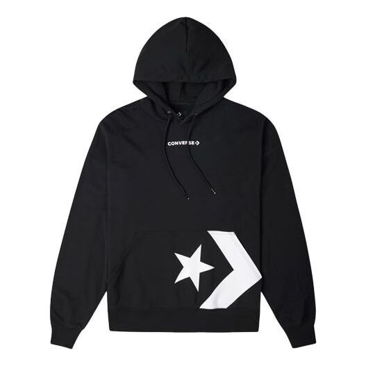 

Толстовка star chevron pocket hoodie 'black' Converse, черный