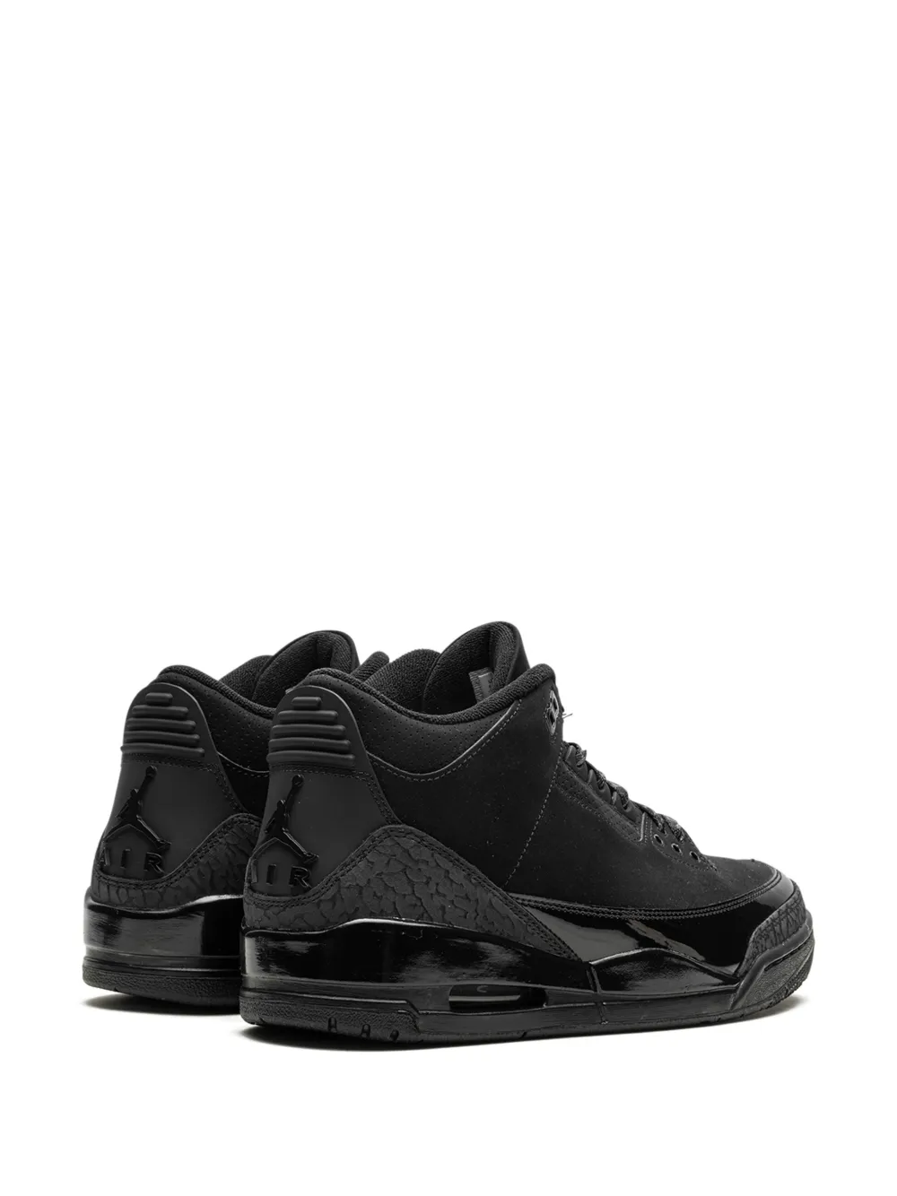 Кроссовки Air Jordan 3 Black Cat 2025, черный — фото 3