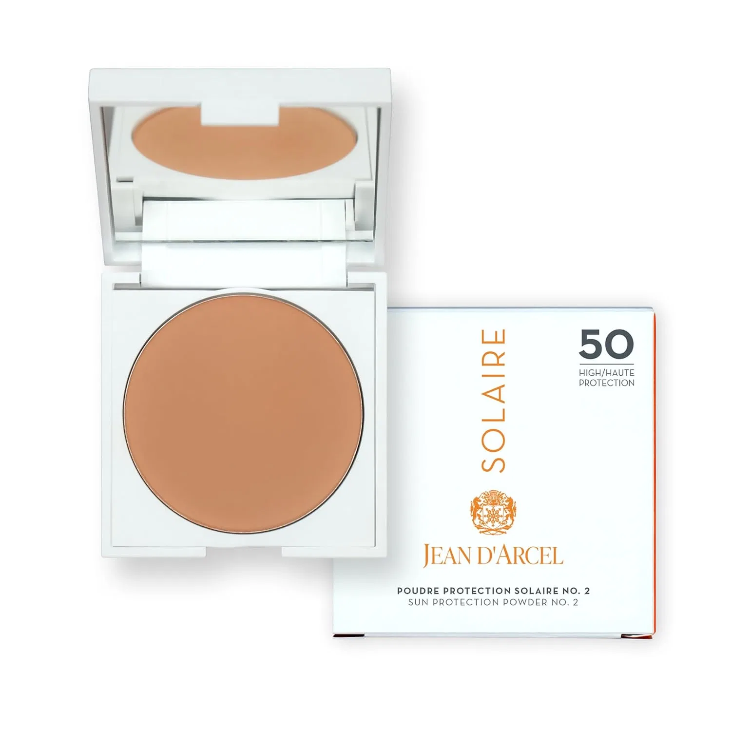 Матирующая солнцезащитная пудра JEAN D'ARCEL SOLAIRE SPF 50, оттенок №2, 9.5 г Jean D'Arcel, No. 2