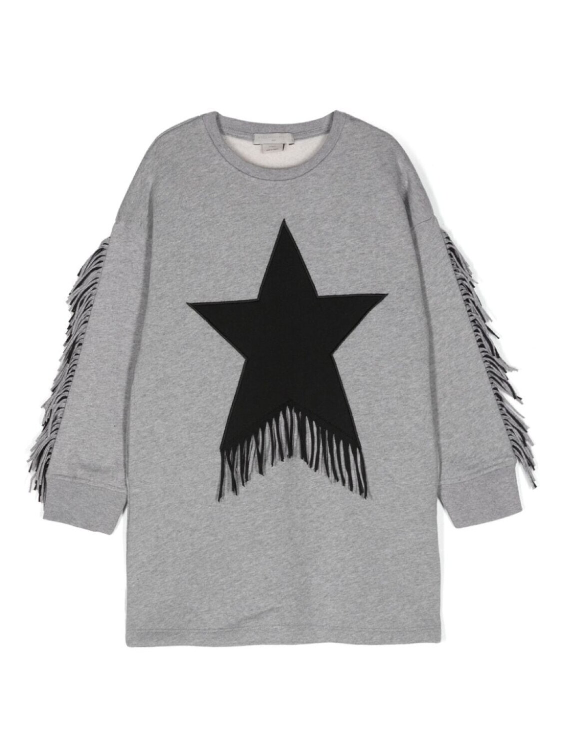 

Stella McCartney Kids толстовка Fringed Star, серый