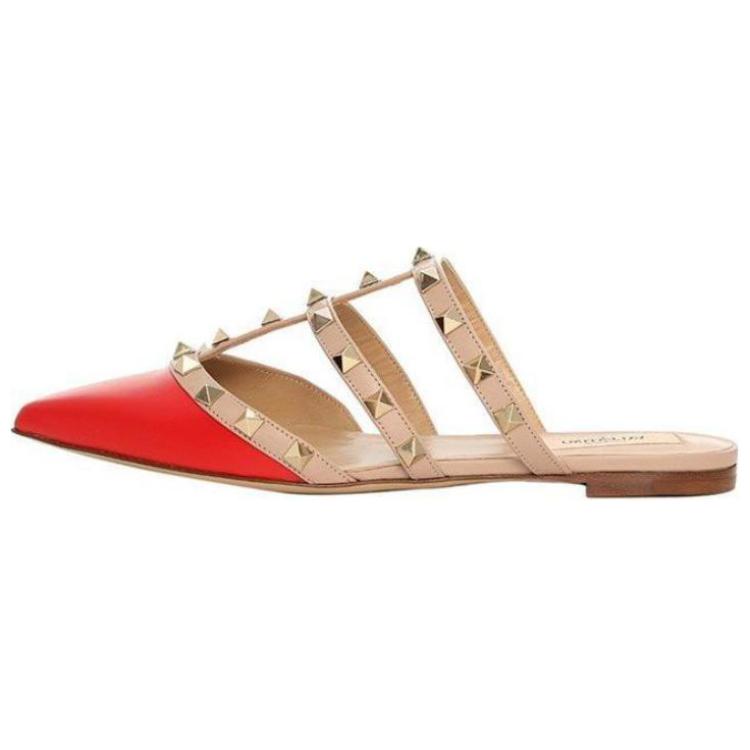 Valentino Сандалии Rockstud Closed Toe, женские, красные