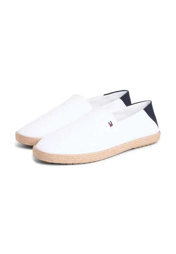 Вышитый флаг холст эспадрильи эспадрильи Tommy Hilfiger, White — фото 2