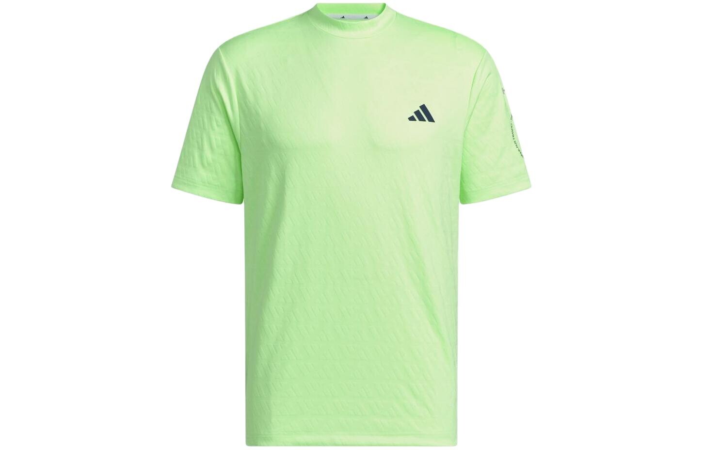 Одежда Футболка мужская зеленая Adidas, зеленый