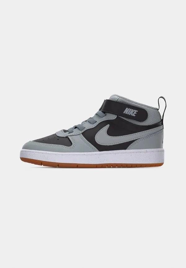 Унисекс высокие кроссовки court borough 2 Nike Sportswear, Black/Light Smoke Grey/White/Med Brown — фото 2