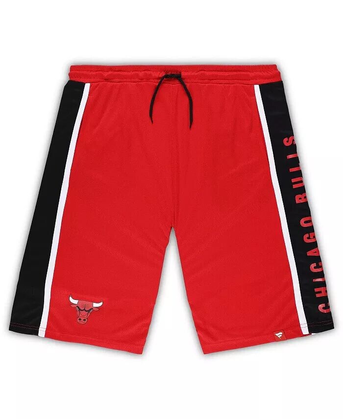 

Мужские шорты Red Chicago Bulls Big and Tall Referee Iconic в сетку Fanatics