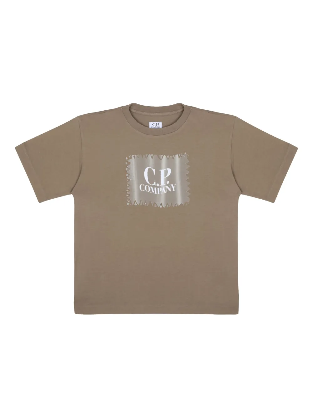 

Футболка с логотипом C.P. Company Kids, коричневый