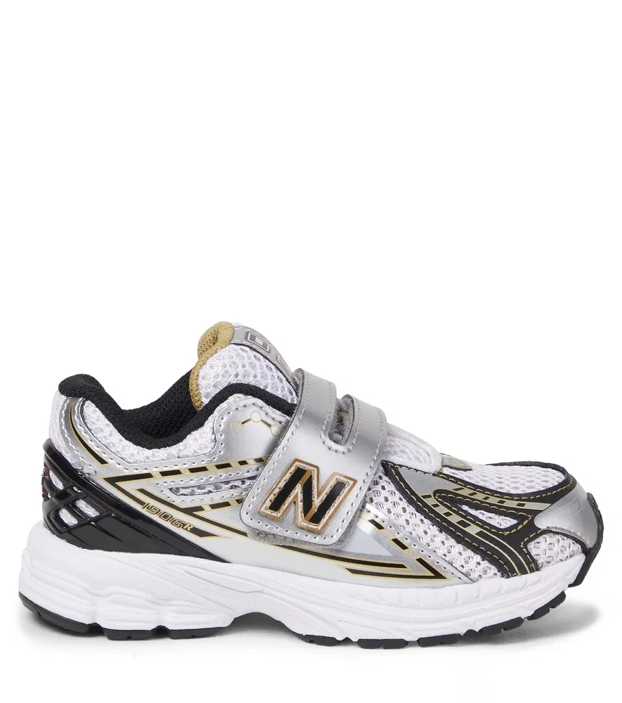 Кроссовки 1906 года на липучке New Balance Kids, серебро — фото 4