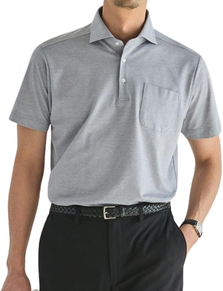 

Мужская поло-рубашка с коротким рукавом ORIHICA для деловых целей, серый