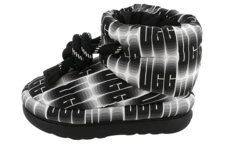 Ботинки женские UGG Classic Maxi, черный / белый